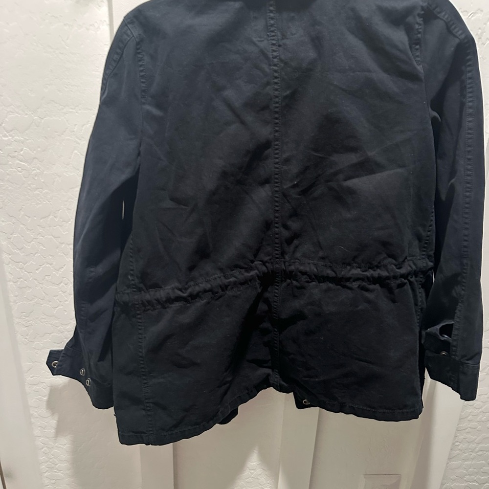 Madewell Women's Utility Jacket‎ in Black - Picture 4 of 5